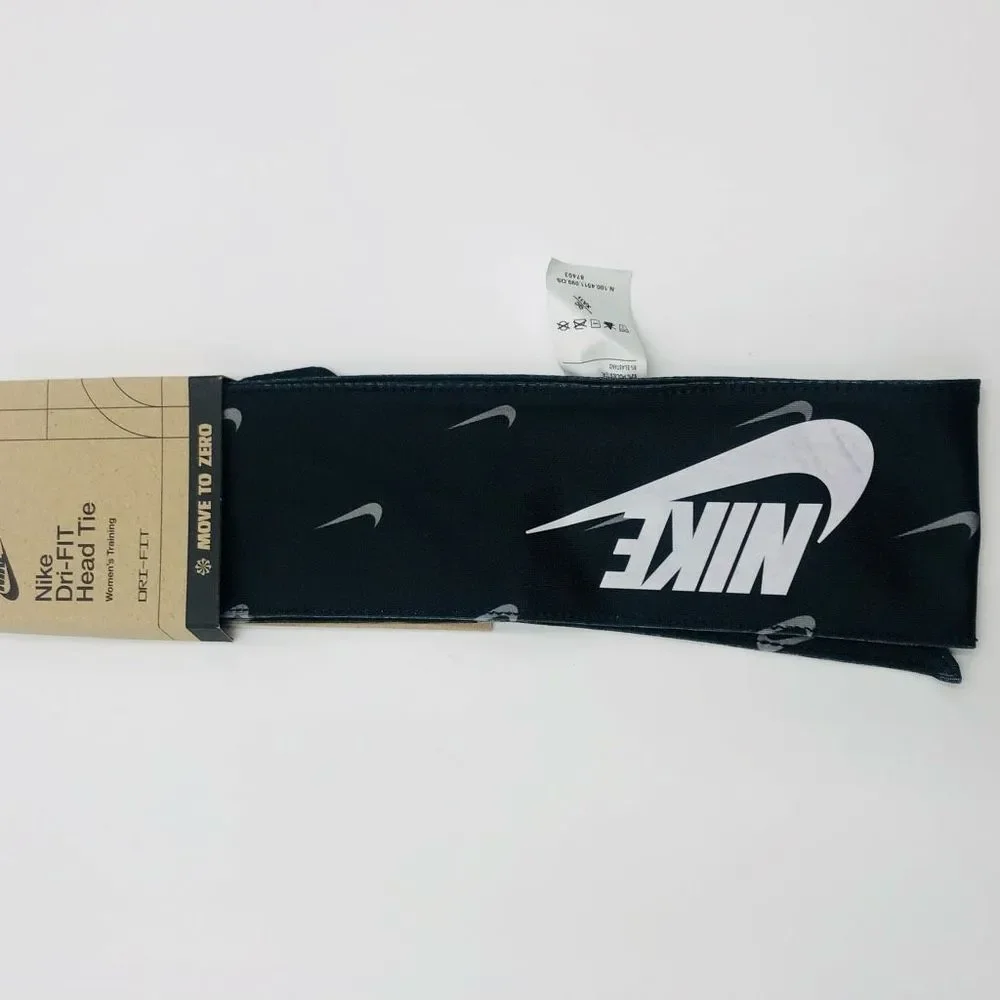 NWOT‎ Nike Unisex Dri- Fit Head Tie/ Headband Black,White & Red